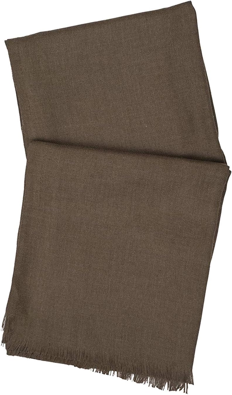 AmritsarStore Handmade Soft Large Wrap Blended Shawl Brown