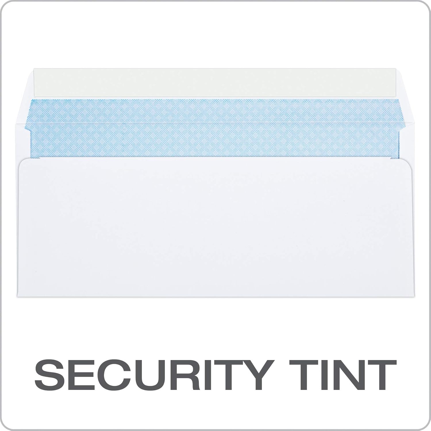 Quality Park #10 Self-Seal Security Envelopes, Security Tint and Pattern, Redi-Strip Closure, 24-lb White Wove, 4-1/8" x 9-1/2", 100/Box (QUA69117) : Office Products