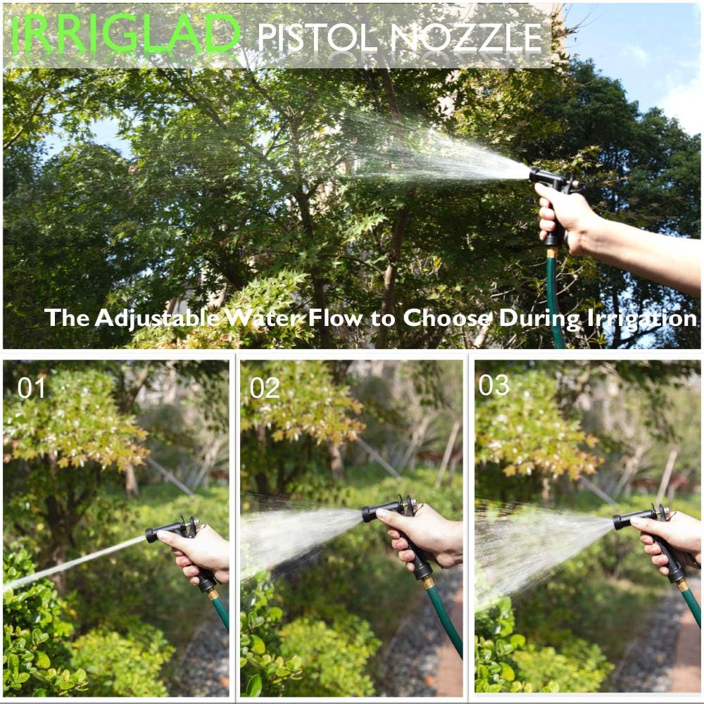 IRRIGLAD Hose Nozzles with More Durable 304 Stainless Steel Flexible 1PC : Garden & Outdoor