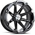 MotoSport Alloys M12 Diesel Gloss Black ATV Wheel UTV Wheel (14x7"/4x137)