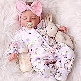 BABESIDE Lifelike Reborn Baby Dolls Girl - 20 Inch Realistic Newborn Baby Dolls with Poseable Body, Real Life Baby Dolls with Accessories for 3+ Year Old Girls Gifts, Pretend Play, Collection