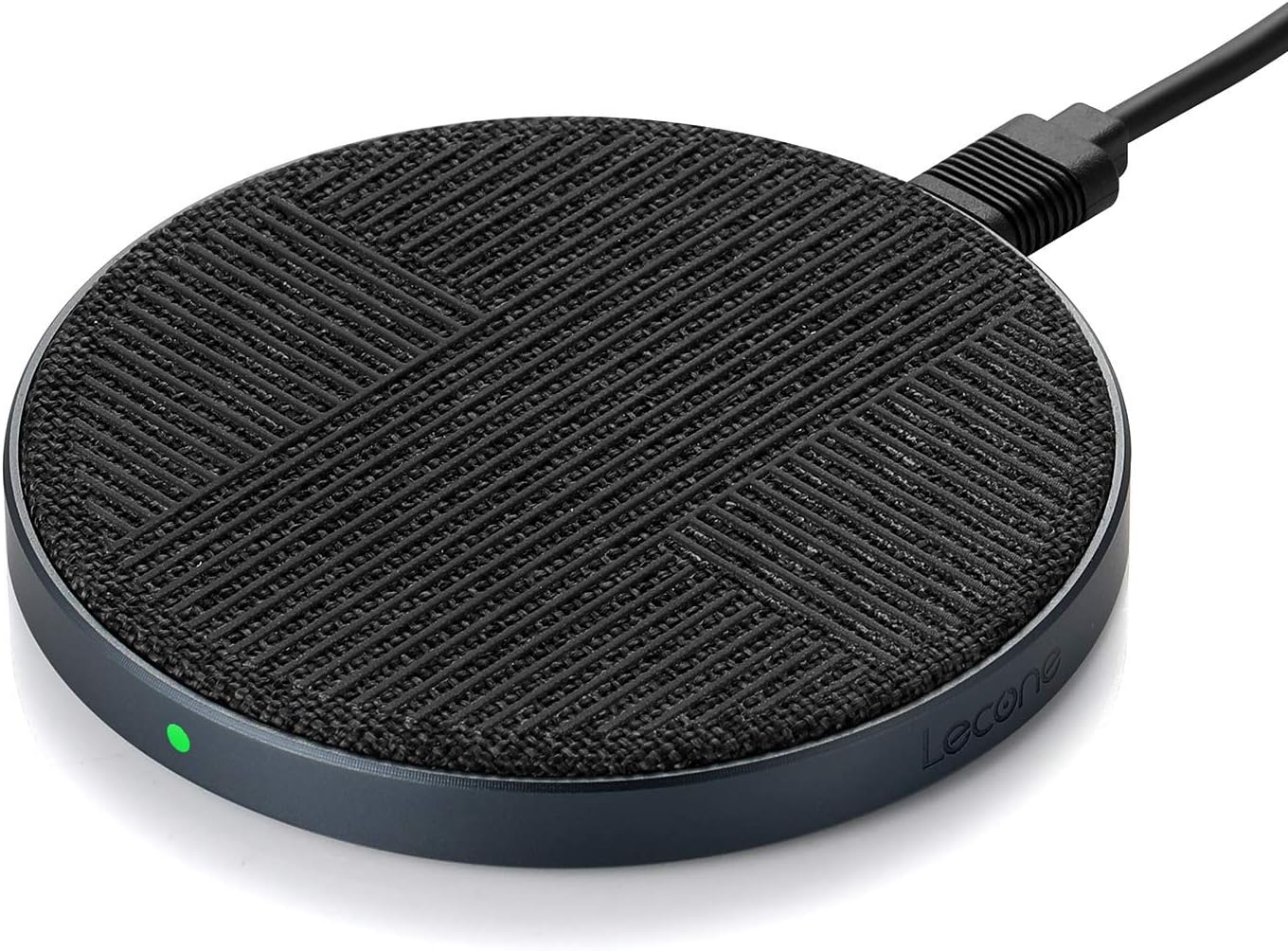 10W Fast Wireless Charger Qi Certified Premium Fabric Wireless Charging Pad Compatible with iPhone 11/Xs MAX/XR/XS/X/8/8,10W Fast-Charging Samsung Galaxy S10/S9/S9+/S8/S8+, Black
