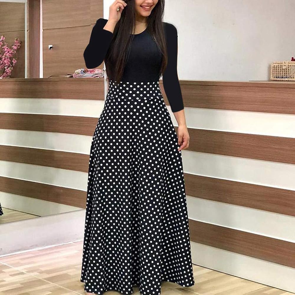 long casual dresses with long sleeves