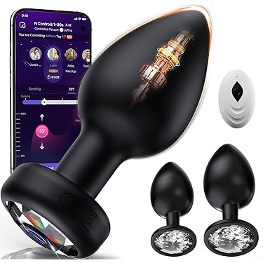 anal plug amazon LeLuv Butt Plug 4 Inch Glass Thick Anal Toy with Premium Padded Pouch main image 0