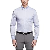 Van Heusen Men's Dress Shirt Regular Fit Pinpoint Solid