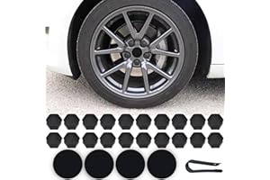 Suleto Car Wheel Center Hub Cap Kit Compatible with Tesla Model 3 Y S X Wheel Cap Kit Center Cap Lug Nut Cover Aero Wheel Cen