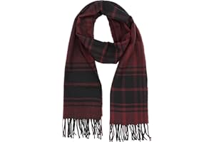 Achillea Scottish Tartan Plaid Scarf - Warm Cashmere Feel Winter Scarf, Scarves for Holiday, Christmas & Daily Wear