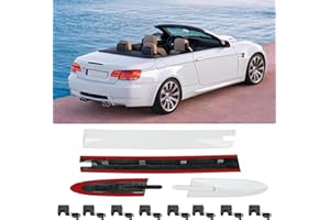 Jaronx Compatible with BMW Convertible Roof Hinge Cover (Apline White) 3' E93 2006-2011,4' F33/M4 F83 2014-2019,4PCS Left & Right Top Roof Molding Trim 54377184037 54377184038 54377184047 54377184048