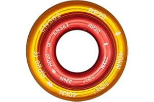 RESQT 40kN/22kN Aluminum Rappel Ring, Climbing Belay Rappel O-Ring Connection Ring for Rock Climbing Arborist Hammock Rescue Slackline Rigging Tree Climbing Rappelling