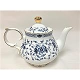 Hampstead Collection Porcelain Blue Flower Teapot 1000mL