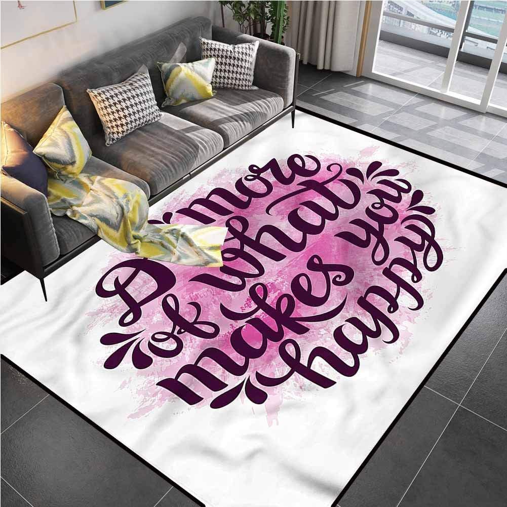 Area Rug Print Large Rug Mat Quote, Inspirational Lettering