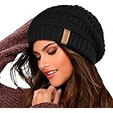 FURTALK Knit Beanie Hats for Women Men Fleece Lined Ski Skull Cap Slouchy Winter Hat