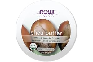 NOW FOODS NOW Solutions, Certified Organic Shea Butter, Moisturizer For Rough And Dry Skin, Travel Size, 3-Ounce