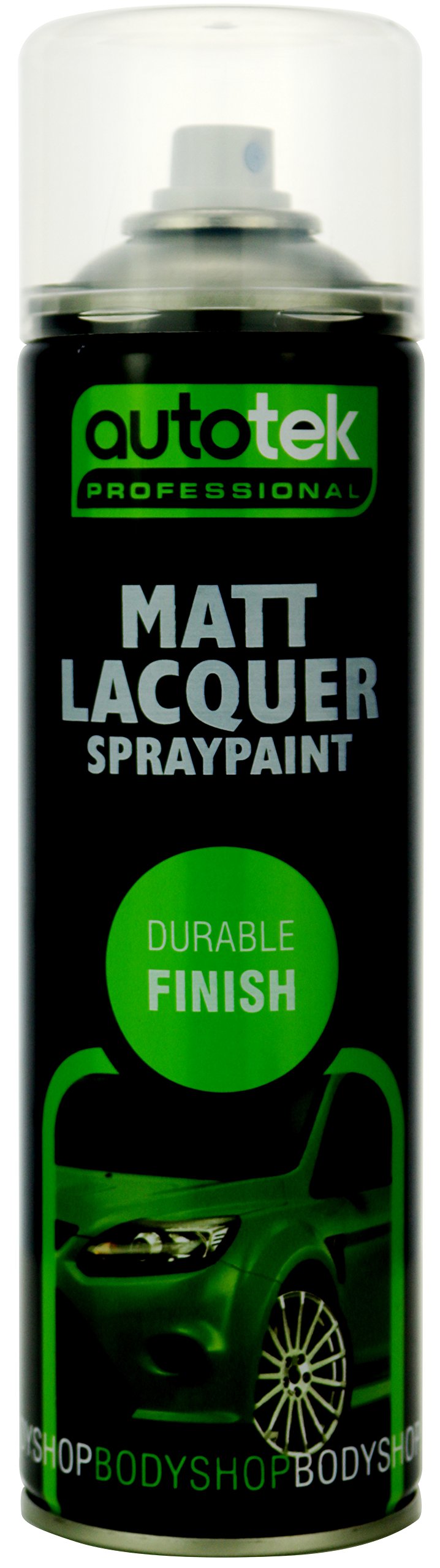 Autotek Professional Matt Lacquer Spray Paint 500ml - Durable Clear Finish, Fast Drying Protective Coating