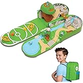 Pokémon Carry Case Playset, Feat. Different Locations Within One Playset, with 2-Inch Pikachu Figure, Treetop Trap Door, Batt
