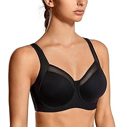 SYROKAN High Impact Sports Bras for Women Underwire