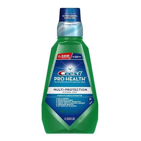 Crest Pro-health alcohol free multi-protection oral rinse Cool wintergreen (037000051015)