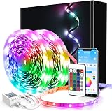 phopollo 40m LED Strip Lights with App Remote Music Sync Bedroom Party Ambience