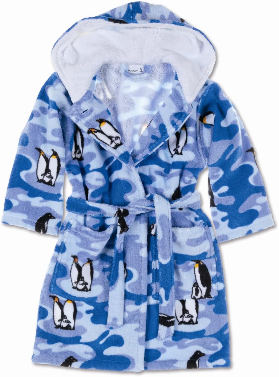 boys penguin dressing gown