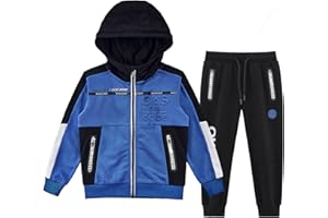 ANOTWENER Boys' Activewear Kids Clothes Tracksuit Sets Hoodies Sweatshirt and Sweatpants 2 Piece Outfits 2~8 Years