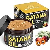 Batana Oil for Hair Growth, 100% Natural Pure Batana Oil Paste from Dr. Sebi Honduras, Prevents Hair Loss, Enhances Thickness, Organic Raw Scalp Mask for Women &amp; Men (4.05 Oz)