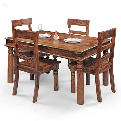 Royal Oak Emerald Four Seater Dining Table Set (Natural)