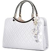 TIBES Shiny Patent Leather Women Purses Satchel Handbags Ladies Fashion Top Handle Handbags Crossbody Shoulder Bags