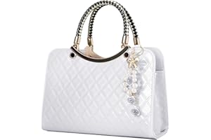 TIBES Shiny Patent Leather Women Purses Satchel Handbags Ladies Fashion Top Handle Handbags Crossbody Shoulder Bags