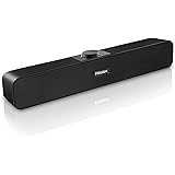 Computer Speakers, Phission Desktop Speakers by USB Powered, Stereo Speaker for Laptop Desktop PC Plug and Play, Black Glossy