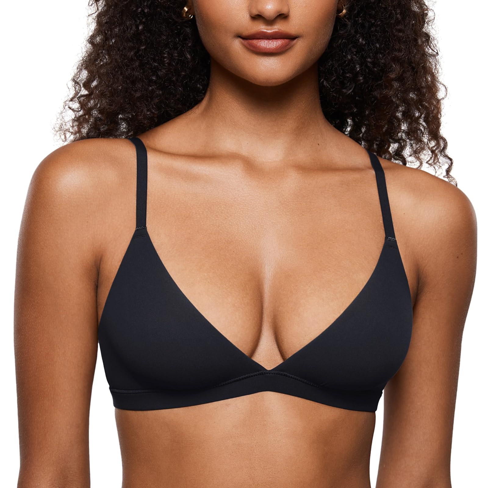 INLYRIC Women's Inbarely Triangle Bralette Plunge