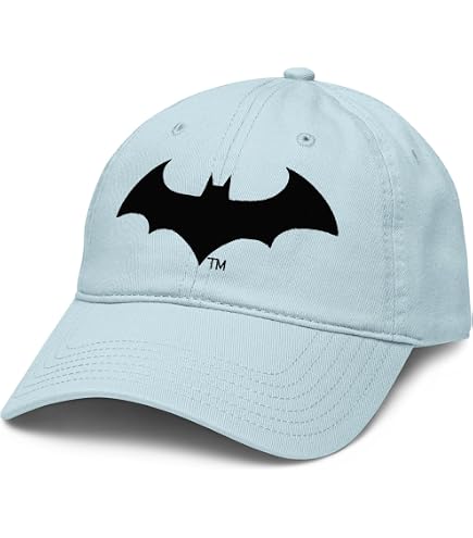 BATMAN Officially Licensed Logo Premium Flexfit Cap (Black), Large