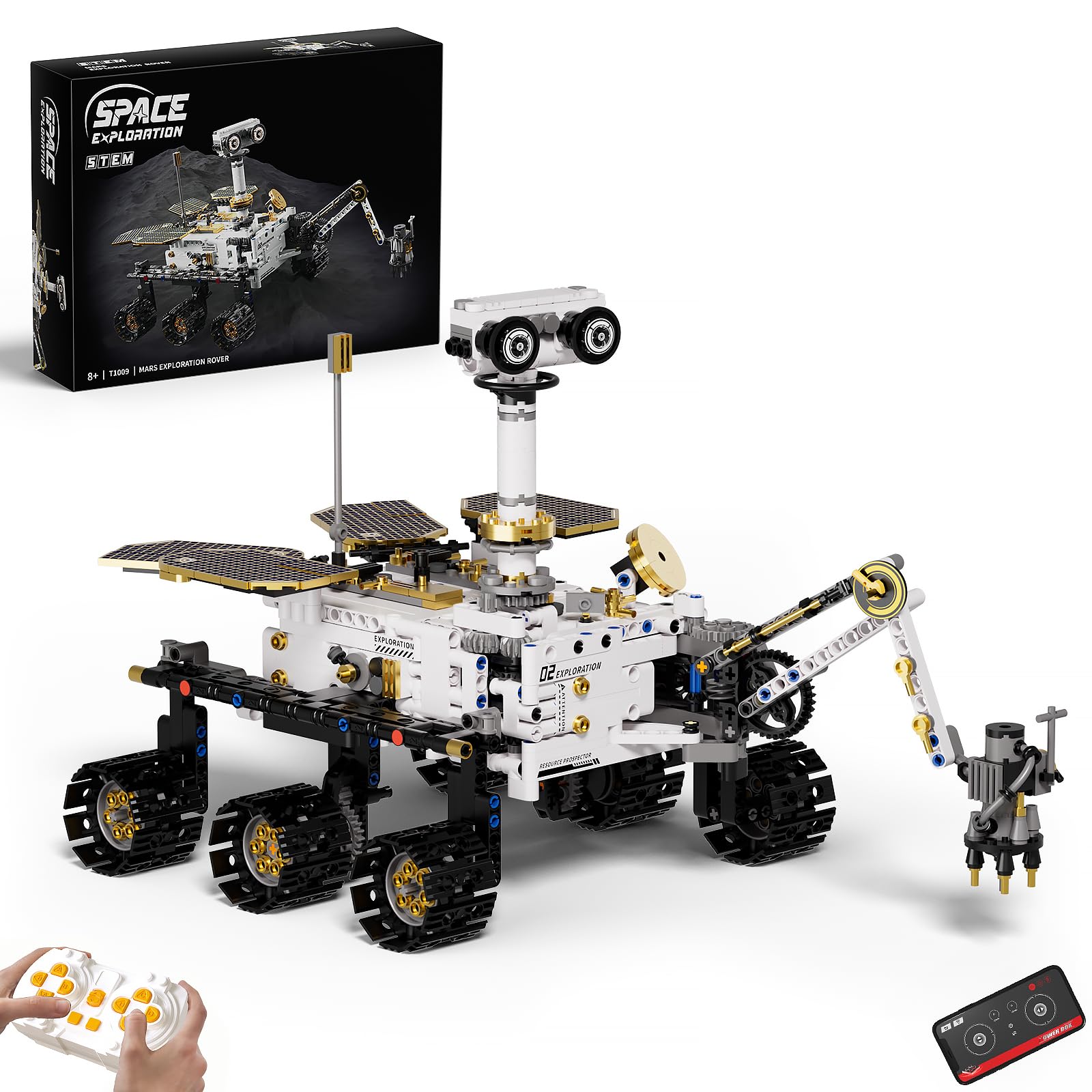 Photo 1 of *INCOMPLETE** DOLIVE Remote & APP Controlled Mars Rover, STEM Building Set for Boys Ages 8-14, Space Toys for Kids Ages 8-12, Science Gift for Boys & Girls (1007 PCS)