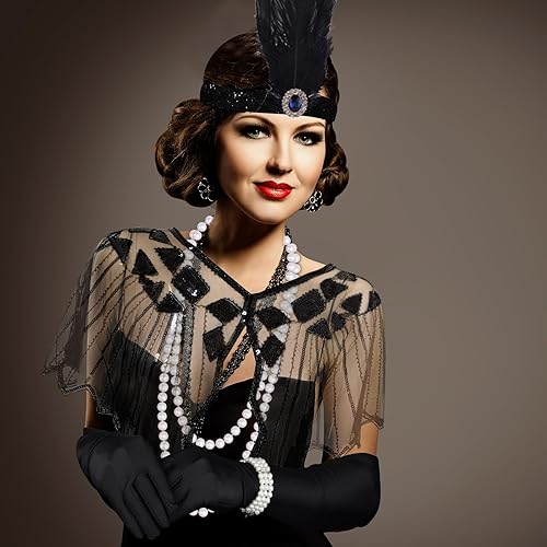 Dress Amazon Great Gatsby Accessories ELECLAND 10 Pieces 1920s