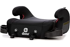 Diono Solana 2 XL, Dual Latch Connectors, Lightweight Backless Belt-Positioning Booster Car Seat, 8 Years 1 Booster Seat, Black