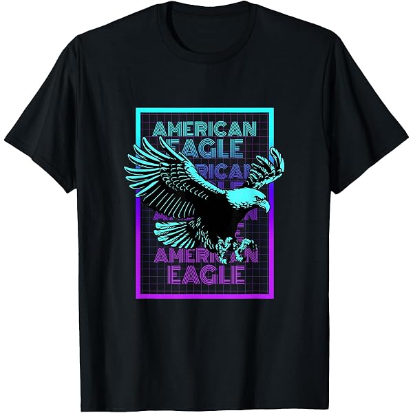 Amazon.com: American Eagle Vintage Retro American Eagle Zip Hoodie