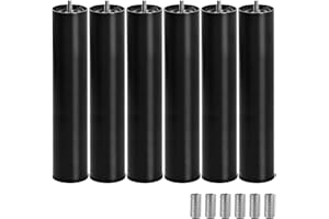 Skuehod 10 inch Metal Bed Legs Replacement for Adjustable Bed Base Frame, Metric M8 & M10 Threading Set of 6