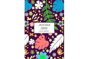 Agenda journalier 2026 francais une page par jour avec heure: Janvier 2026 - Décembre 2026 | Planificateur professionnel de 3