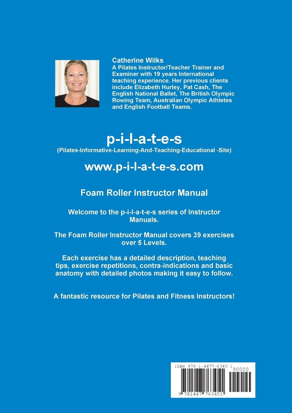 p-i-l-a-t-e-s Instructor Manual Foam Roller - Levels 1 - 5: Amazon.de:  Catherine Wilks: Fremdsprachige Bücher