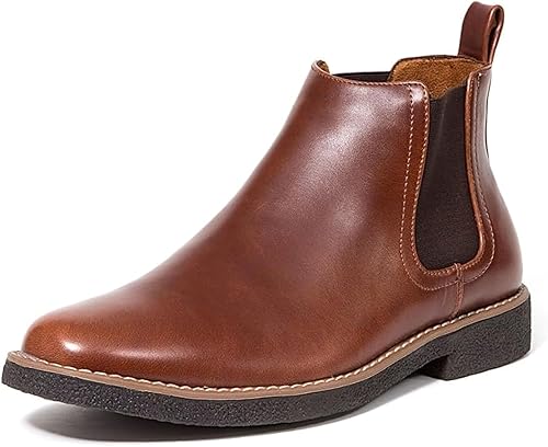Deer Stags Men's Rockland Dress Comfort Chelsea Boot/Redwood/Dark Brown/ 11 / Medium