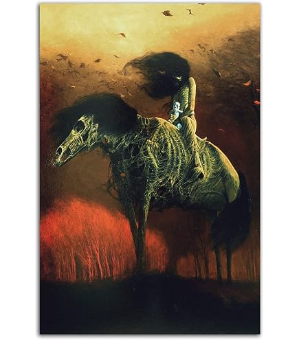 Amazon.com: Zdzislaw Beksinski 1984 Oil Painting Canvas Prints