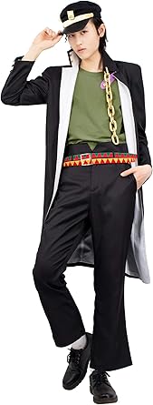 Jotaro Kujo Cosplay Costume with Hat 