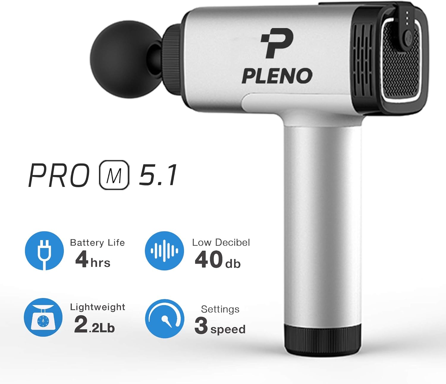 Professional Deep Tissue Massager Gun, Muscle Stimulation