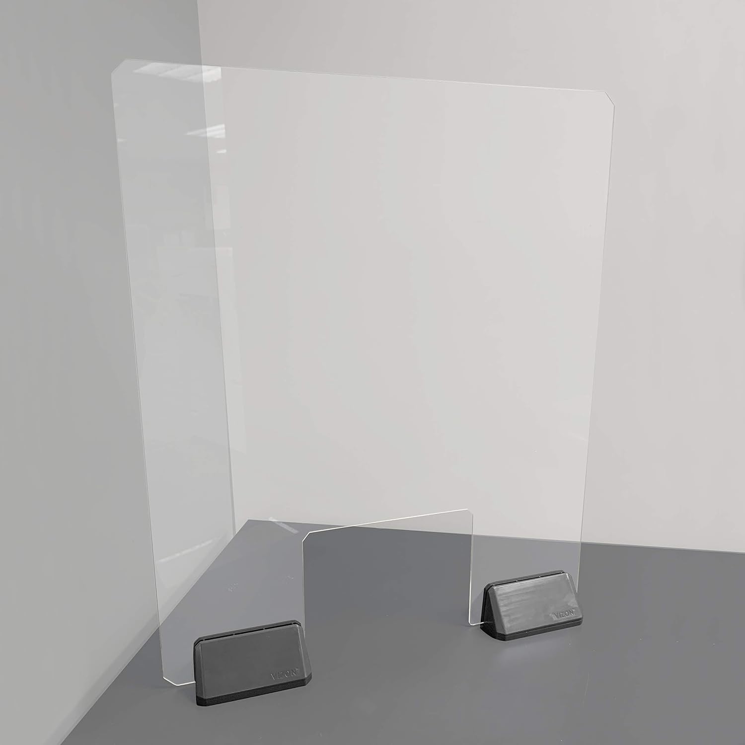 Sneeze Guard for Counter, Reception, Strong Lightweight Table Divider with Open Transaction Window 20" X 24": Kitchen & Dining