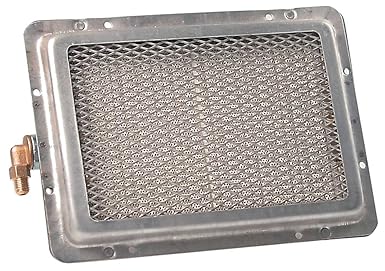 Keramikbrenner Breite 175mm Länge 237mm Anschluss Rohrverschraubung Ø 8mm 185x125mm Brennbereich 185x125mm