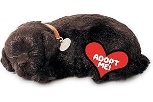 88 UNLIMITED Perfect Petzzz - Original Petzzz Black Lab, Realistic, Lifelike Stuffed Interactive Pet Toy, Companion Pet Dog with 100% Handcrafted Synthetic Fur