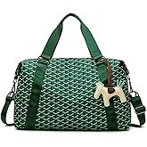 HATAMOTO Weekender Duffel Sport Gym Bag Overnight Travel duffle Bags with Wet Pocket S1-Check Green