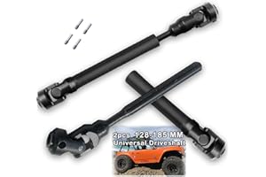 ARRCAT 2pcs RC Drive Shaft 128-185mm for 1/10 SCX10，SCX10-II RTR,（128-185mm）