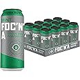 FOC'N'A | Focus & Adrenaline | Yerba Mate | 12 Pack | 100% Organic Yerba Mate Caffeine | 6 Natural Ingredients | No Artificial Colors or Stimulants | Mint Flavor