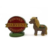 Silver Buffalo Parks and Recreation Lil Sebastian Pawnee Harvest Festival Ceramic Salt and Pepper Shaker