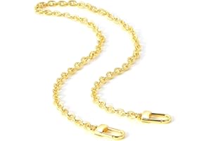 jiesinlov Purse Chain Strap for Handbag Gold Chains Shoulder Bag Strap Replacement,with Metal Buckles (B 23.6in)